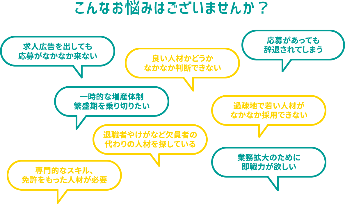 こんなお悩みはございませんか？